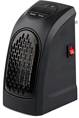 Mini Chauffage 400 Watts Chauffage Electrique Soufflant avec Système de Contrôle Intelligent et Affichage LED Numérique ,Radiateur Electrique Soufflant pour usage intérieur (Noir)