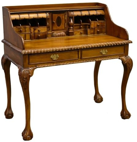 Crafters and Weavers Legacy Escritoire Secretary Desk - Light Brown Walnut