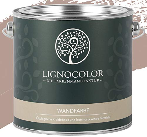 Lignocolor Wandfarbe Innenfarbe Deckenfarbe Kreidefarbe edelmatt 2,5 L (Mushroom)
