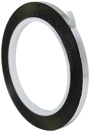 GGR Supplies T.R.U. MMYP-1 Mylar Metalized Polyester Film Tape with Acrylic Adhesive. Multiple Colors Available. 72 Yards. (Silver, 1/4 in.)