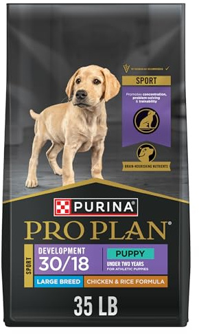 Purina Pro Plan Sport Development Large Breed 30/18 Chicken and Rice High Protein Dog Food Puppy Formula - 35 lb. Bag