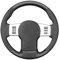 MEWANT Lenkradbezug für Nissan Navara 2005-2015 / Pathfinder 2005-2015 per Hand Nähen Lenkradschoner
