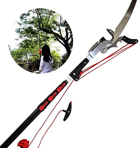 Sega telescopica 6M/20FT Potatore telescopico Professionale per Alberi Sega per potatura allungabile Sega per Rami da Giardinaggio paesaggistica Attrezzi per troncarami con Lama in