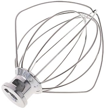 Xingsiyue 6-Wire Whip Attachment Replacement K45WW Stainless Steel Whisk for KitchenAid Tilt-Head Stand Mixer, Egg Cream Stirrer Flour Cake Balloon Whisk