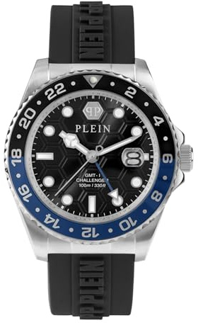 Philipp Plein Armbanduhr für Herren, Analog, Quarz, GMT-I Challenger, 44mm, PWYBA0123