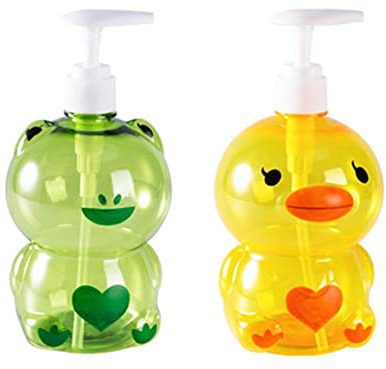 3 Distributeur De Savon(500ml) - Pompe Savon Dessin Animé Récipient Savon pour Bébé | Récipient De Lotion De Savon Rechargeable pour Nettoyant pour Le Corps, Hydratant, Crème pour Le Visage, Savon