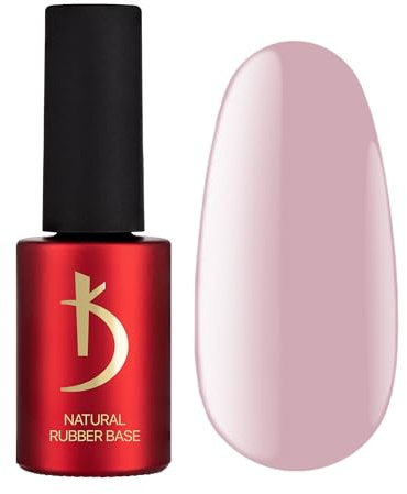 K Professional - Natural Rubber Base Gel - Pink - Base Coat UV LED -7ml- Unterlack - Nagellack - Rosa Nackt Farben - Gel Nägel Lang Anhaltende - UV Nagellack