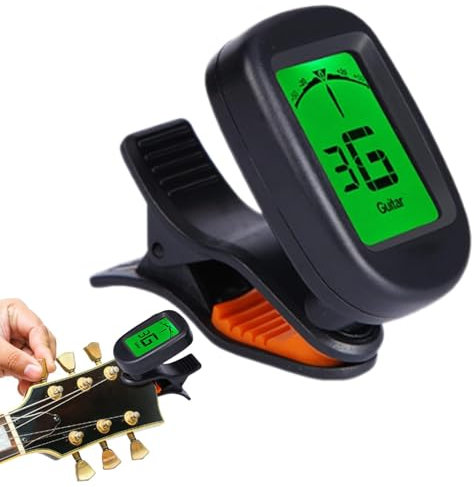 Stimmgerät für Saiteninstrumente, digitales Stimmgerät für Gitarre | Präzises Clip- -Ukulele-Stimmgerät - Leichter Instrumentenstimmer, Zubehör für Saiteninstrumente für Performance