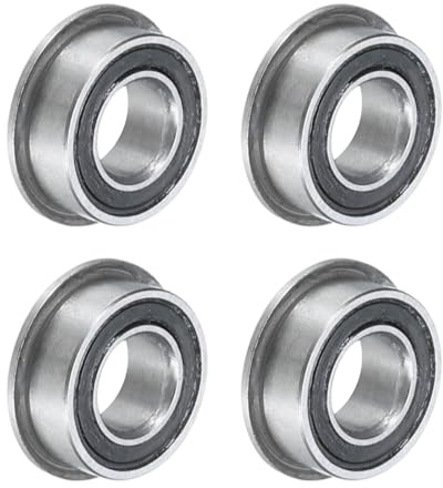 QUARKZMAN Mf85-2RS Flangiato Sfera Cuscinetto 5x8x2,5mm Doppio Sigillato Cromato Acciaio Flangia Cuscinetti 4pz