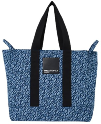 KARL LAGERFELD JEANS Damen Extra Large Shopper Denim Monogram Blau One size