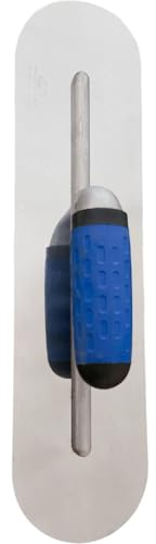 RSHuiOUXX Stainless Steel Rounded Edges Trowel Tool for Smooth Plastering Ideal for Professional Masons and DIYer Enthusiasts