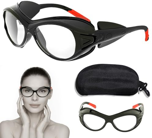FeiOne CO2 Laser Schutzbrille 10600nm, IPL Haarentfernung Laser für Rotlichttherapie Kosmetologie Sonnenbaden Augenschutz Laserschutzbrille IPL UV und Infrarot Schutzbrille