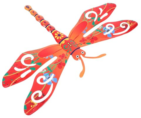 LAPYAPPE Iron Dragonfly Wall Hanging Decorations for Garden Outdoor Fence Metal Wall Art Ornament for Living Decoration