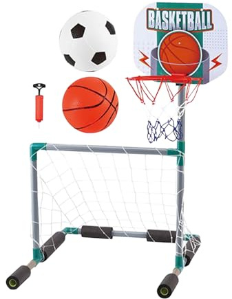 tulahkomen Basketballkorb für Pool, Fußballtor für See, Strand, schwimmendes Fußballtor mit Basketballkorb für Sommer, Outdoor, Teenager, Kinder, Erwachsene, Garten, Strand, Park