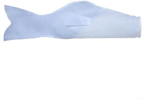 Japanese Carp Windsock Fish Flag Kite Designed for Outdoor Use with Satin Material, Enhances Visual Appeal of Gardens and Backyards (White 100cm)