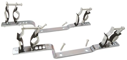 SOMATHERM FOR YOU, Set of 2 Metal Brackets with Insulation for Collectors, Suitable for 20/27, 26/34 and 33/42 - Ideal for hot and Cold Water installations | Secure your collector securely with this set of 2 metal brackets with insulation.