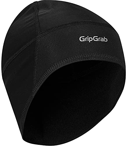 GripGrab Dünne Fahrradmütze Unter Helm mit Winddichter Stirn Leichte Helmmütze Unterhelmmütze Fahrrad Mütze Winter Warm