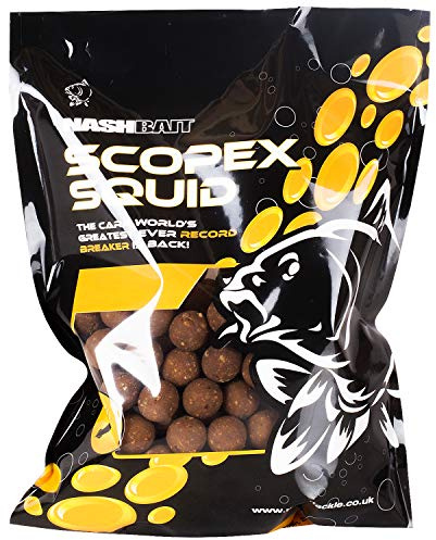 Nash Scopex Squid Stabilised Boilies 5kg 12mm B6805 Boilie Karpfenköder Bodenköder