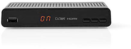 Récepteur DVB-T2 - Free to Air (FTA) - 480i / 480p / 576i / 576p / 720p / 1080i / 1080p - H.265-1000 canaux - Contrôle Parental - Guide électronique des programmes - Télécommande - Noir