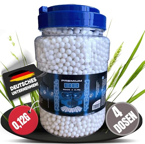 Fritz-Cell Airsoft BBS 6 mm Softair Kugeln 0,12 g – 4 x 5000 Stück