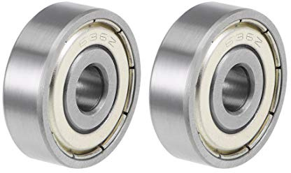 sourcing karta 2 st spår kullager 636ZZ Z2 dubbelt skärmad kolstål 6 mm x 22 mm x 7 mm