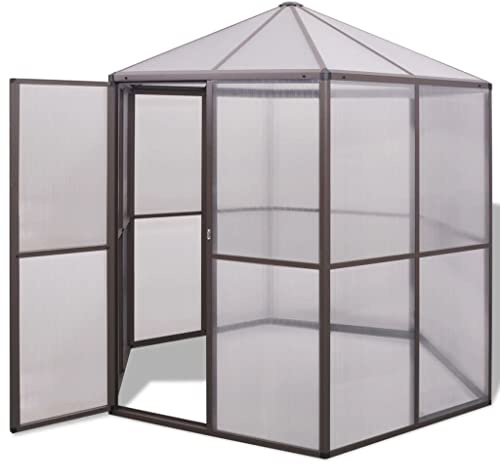 vidaXL Gewächshaus Aluminium 240×211×232 cm