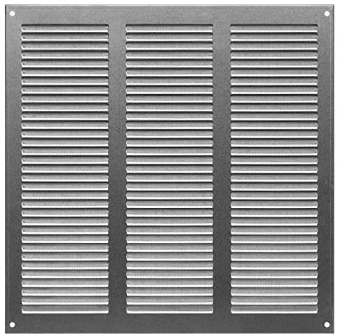 300x300mm Griglie D'Aerazione/Ventilazione in Metallo Zincato - Griglia D'aria con Rete Anti Insetti