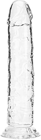 Realistic Dildo, Small Beginner Liquid Silicone Lifelike Small Penis with Powerful Suction Cups for Hands-Free Play for Vaginal, G Spot, Anal Play Suitable for Women Men Couples(Transparent, 6.1 inch)