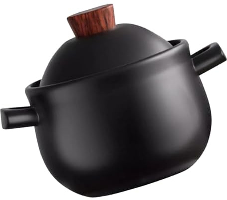 YARNOW Ceramic Tagine Casserole Stew Pot for Home Cooking and High-temperature Resistant for Soup and Braised Chicken