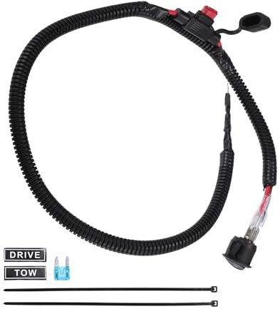 Hihaha 60cm Universal Automotive Switched Fuse Bypass Kit/Fuse Bypass Switch/Durable / 1 pcs Black