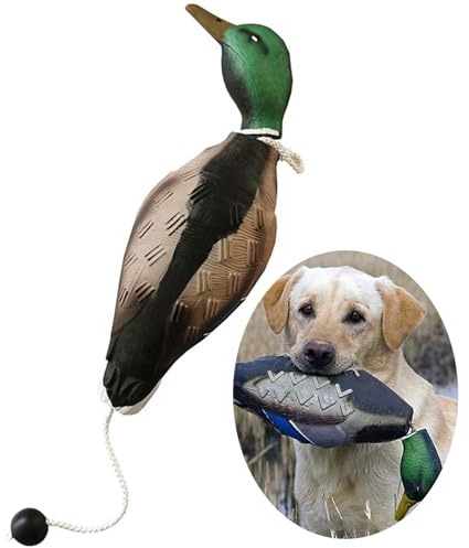 WideSmart Hundetrainings-Entenschnuller, Hunde- und Feldwelpentraining-Schnuller, Hundetrainingsspielzeug, Vogelschnuller Stockente, imitiert Ente, Stoßstangen-Spielzeug für Welpen oder erwachsene