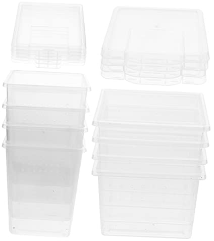 SEWOART Pet Spinnen Aufzuchtbox Multifunktionaler Transparenter Pp Reptilienkäfig Mit Belüftung Für Kleine Haustiere Und Fütterungszubehör