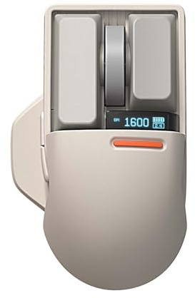 LOFREE Kabellose Maus Bluetooth 4000 DPI OLED-Bildschirm Mac Windows PC