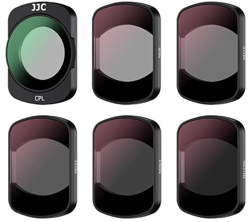 JJC 6 Pack Magnetic ND CPL Filter Kit Compatible with DJI Osmo Pocket 3, ND8 ND16 ND32 ND64 ND256 Neutral Density PL Polarizing Multi Coated Portable HD Filters, Osmo Pocket3 Action Camera Accessories