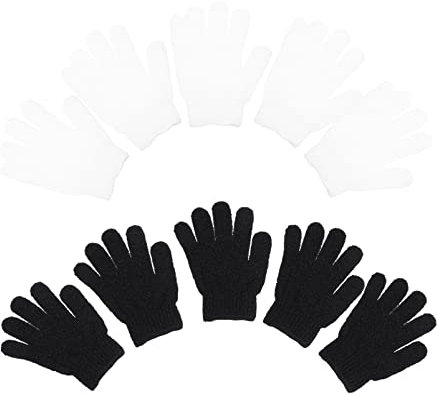 HAPINARY 10stücke Badeschrubbhandschuhe Körper Peeling Handschuhe Hautreinigungshandschuhe Peeling Fäustlinge Bad Handschuhe Peelinghandschuhe