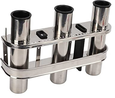 Boat Rod Rack Fishing Rod Holder Stainless Steel Triple Rod Holder For Truck For RV For Marine Yacht Boat for Boat Yacht