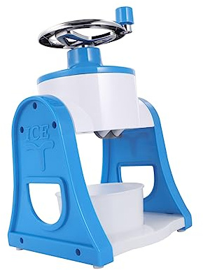 LABRIMP Manuelle Eiszerkleinerungsmaschine für Hause Mini Ice Crusher für Feinen Geschabten Eis für Slushies Smoothies und Gefrorene Getränke Blau