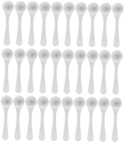 Garneck 100pezzi Cucchiaio Dosatore Bianco Per Caffè Espresso Spezie Misurino Graduato Per Dolci Utensile Da Cucina Per Misurazioni Precise