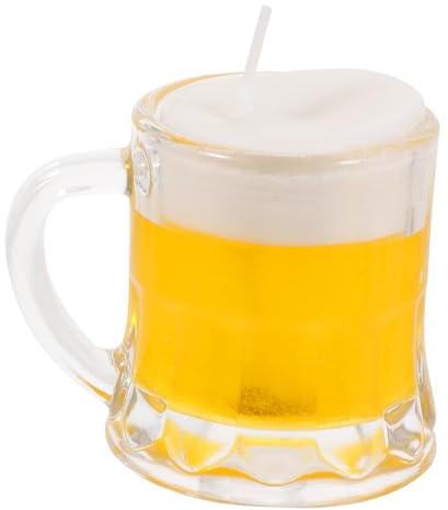 CIYODO Mini Verre à Bière Décoratif Cire Petit Gobelet à pour Décoration Fête Maison Accessoire Bar Cadeau Danniversaire Artisanal