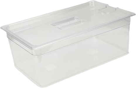 Oreilet 25 L Sous-Vide-Behälter mit Deckel, Transparenter, Transparenter Behälter für Slow Cooker, Aufbewahrungsbox für Slow Cooker, Wasserbad-Box 31,9 X 52,7 X 19,7 Cm