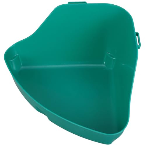 Milisten Bac à Litière Mural Ouvert pour Petits Animaux – Bac à Sable et Toilettes Combinés pour Hamsters, Lapins, Cochons D’Inde – Plastique Résistant 31,5x20x15 Cm, pour Cage Compacte