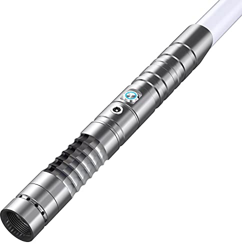 ROHCGHC Spada Laser, Spada Laser, 7 modalità Audio RGB 12 sciabole con Impugnatura in Metallo Intercambiabile, Force FX da duello Pesante Giocattolo for Adulti Regalo for Bambini