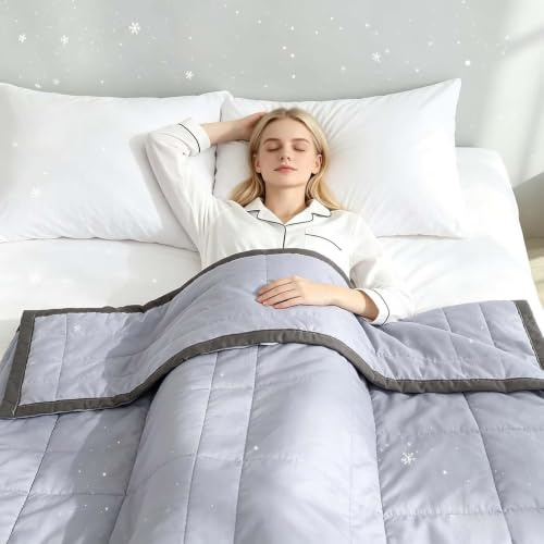 Homg Kühlende Sommerdecke, Leichte Dünne Doppelseitig Kühldecke, Selbstkühlende Decke Sommer Cooling Blanket für Bett, Sommerbettdecke für Camping und heiße Tage Leichte Kuscheldecke für Menschen