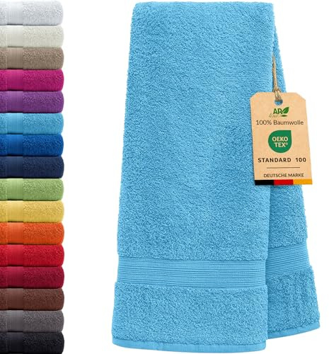 AR Line Arizona Saunatuch 100x200 cm XXL – 100% Baumwolle, 500 g/m² Frottier, extra groß, weich & saugstark, für Sauna, Strand & Wellness, in Farbe: Türkis