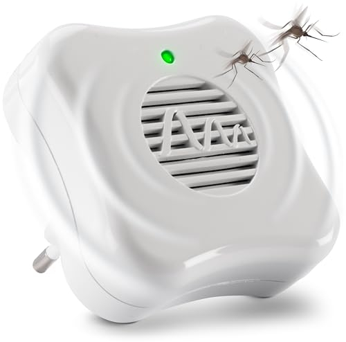 GARDIGO® Antizanzare Ultrasuoni | Repellente Zanzare Ultrasuoni | Anti Zanzare Interno | Scaccia Zanzare | Ultrasuoni per Zanzare | Presa Antizanzare | 25m² | Mosquito Repeller 66985