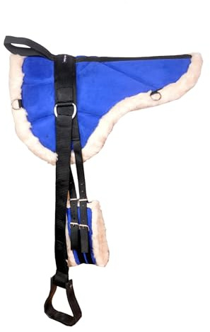 ACES EXCLUSIVE BAREBACK PAD SADDLE PAD WITH FREE STIRRUPS AND GIRTH (FULL TO COB) (BLUE)