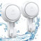 Luxear Suction Hooks Powerful Vacuum, Heavy Duty Shower Hooks Waterproof Suction Cup for Bathroom Kitchen Towel, Robe, Loofah Removable and Reusable Hook for Bags Coat (2 Pack)