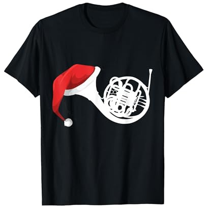 Weihnachten Waldhornhemd - Santa Waldhorn Geschenk T-Shirt
