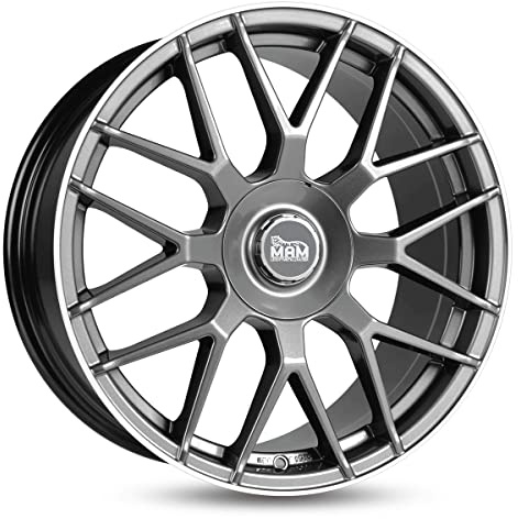 MAM GT1 19 Zoll Alufelge 9,5J 5/112 ET30 66,6 PALLADIUM LIP POLISH