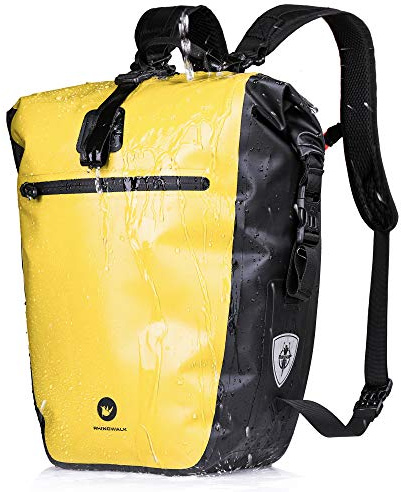 BAIGIO 3 in 1 Fahrradtasche für Gepäckträger 27-30L Wasserdicht Gepäckträgertasche Fahrrad Tasche hinten/vorne Multifunktional Vorderrad Gepäcktasche Reisetasche Laptop Rucksack Umhängetasche